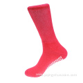 Single tread anti slip long diabetic breathable socks